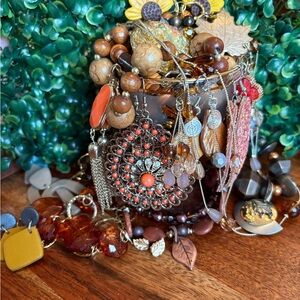 Autumn Leaves jewelry jar 🍂